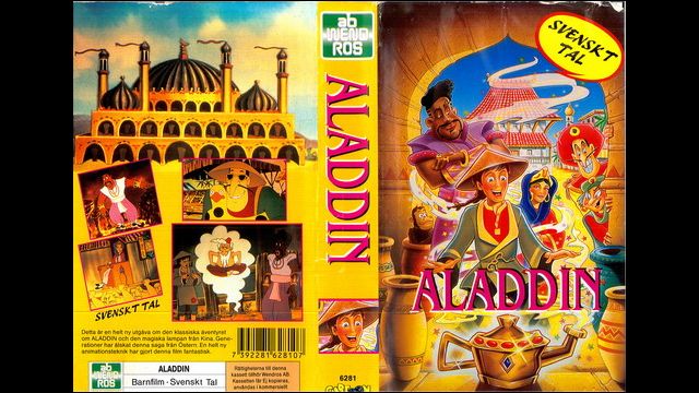 Tecknat Barn Svenska:Aladdin (1992 Wendros AB) VHSRIPPEN (Svenska) Hela Filmen (HD)